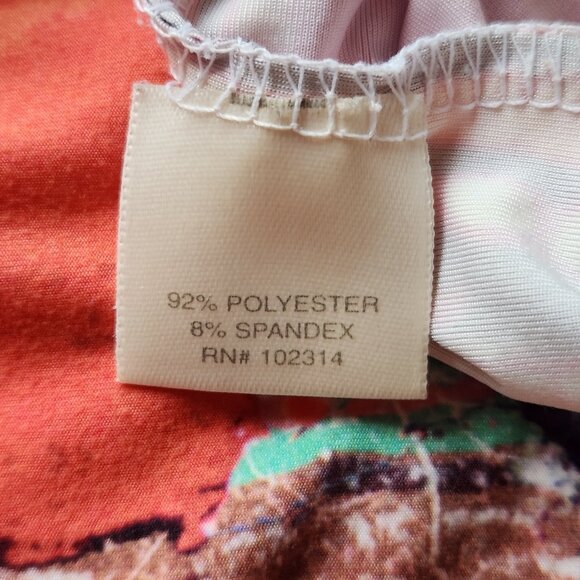 [M] Christopher & Banks Art Design Women's Top Size Medium Adjustable Sleeves - Picture 7 of 10